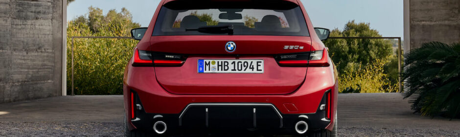 BMW 3 plug-in hybride achterkant 2024