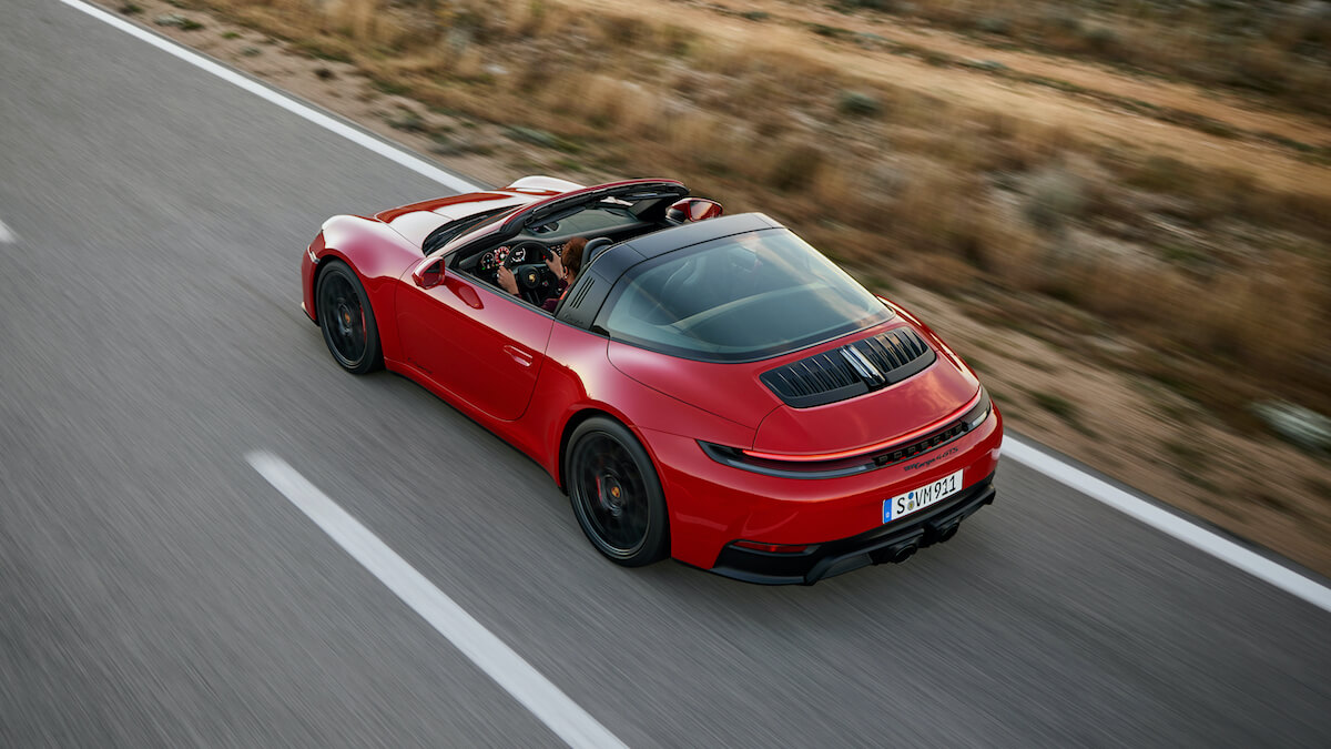 Porsche 911 hybride cabrio targa